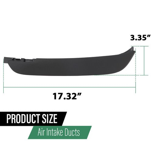 Solid Spare Front Bumper Lower Air Deflector Fit For 2011-2019 Land Rover Range Rover Evoque