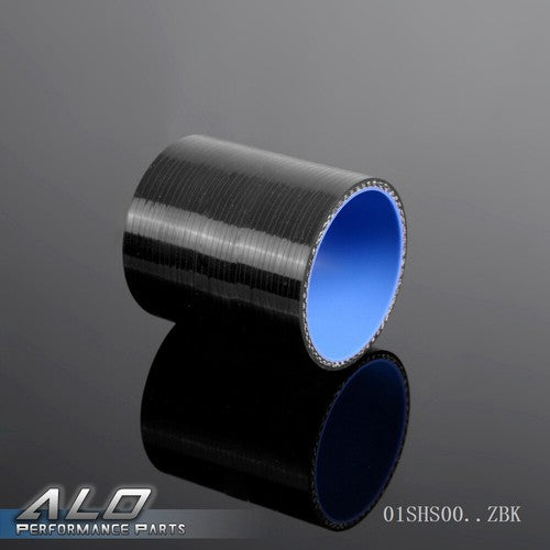 Solid Spare New 68mm Silicone Straight Hose Coupler Turbo Intercooler Hose Black