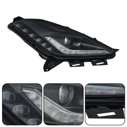 Solid Spare HID W/Ballast Fit For Chevrolet Corvette 2014-2019 Right Headlight Black Housing