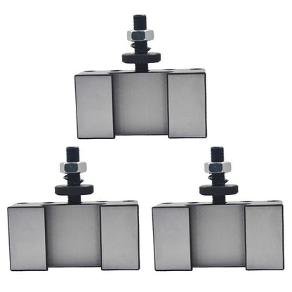 Solid Spare 3Pcs BXA #1 Quick Change Turning & Facing Tool Post Holder 250-201 For Lathe