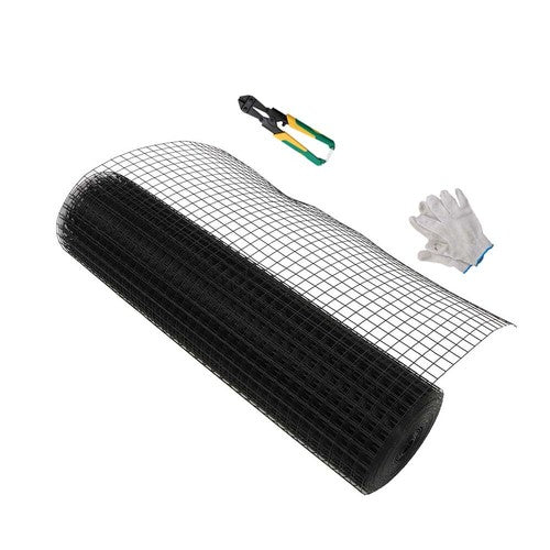 Solid Spare 1"x1"16 Gauge 36"x50' Welded Wire Fence Vinyl Coated Chicken Rabbit Mesh