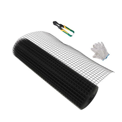 Solid Spare 1"x1"16 Gauge 36"x50' Welded Wire Fence Vinyl Coated Chicken Rabbit Mesh