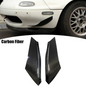 Pair Fit Mazda 3 6 MX-5 Miata Front Bumper Canard Splitter Diffuser Spoiler Lip