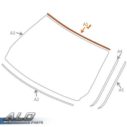 Solid Spare Front Upper Windshield Moulding Seal For BMW E90 E91 325i 328i 335i 51317061967