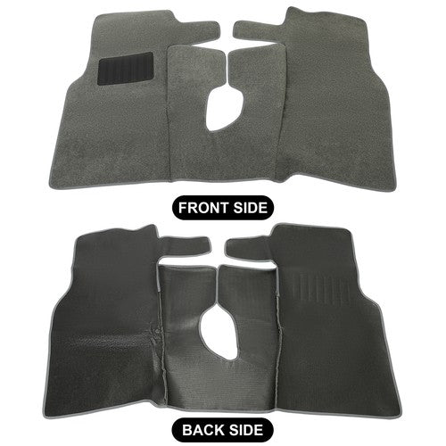Solid Spare New For TJ Jeep Wrangler 97-06 6 Pieces Full Set Carpet Kit Floor Mat GRAY GREY