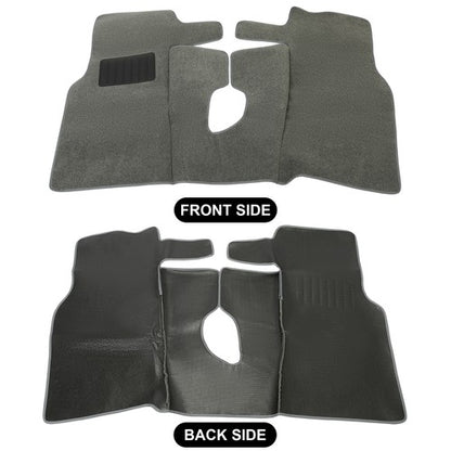 Solid Spare New For TJ Jeep Wrangler 97-06 6 Pieces Full Set Carpet Kit Floor Mat GRAY GREY