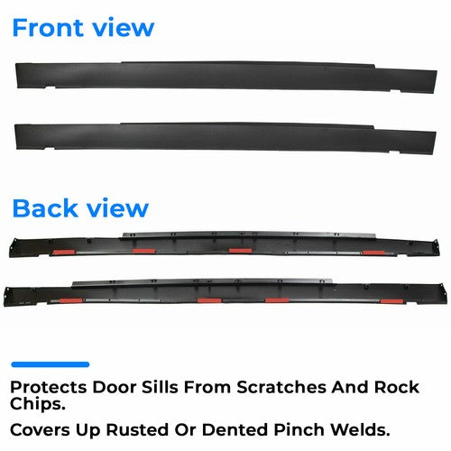 Solid Spare Rocker Panel For Dodge Challenger 08-14 Door Exterior Side Molding Body Trim