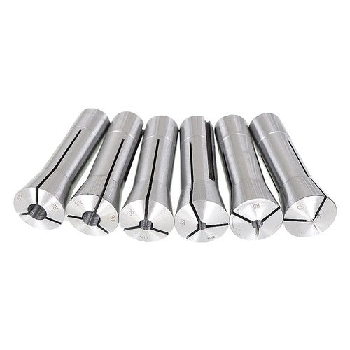 Solid Spare Collet Set Fractional 1/16" To 3/4" High Precision For Bridgeport 23 PCS R8 NEW