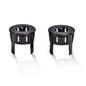 Solid Spare Fit For 14-18 Dodge Ram 1500 2pcs Parking Assist Sensor Bezels 5LS52TZZAA