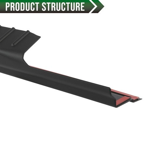 Solid Spare 4Pcs Rocker Panel Protector Guard Covers Fit For 09-14 Ford F150 Crew Cab Pickup