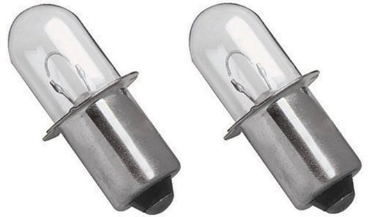 Solid Spare Replacement Bulb 18 Volt Xenon for Dewalt DW919 - 2 Pack