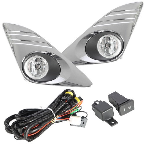 Solid Spare 2Pcs RH+LH Fog Lights+ Cover+Switch Fit For Toyota Camry 12-14 81220-06071