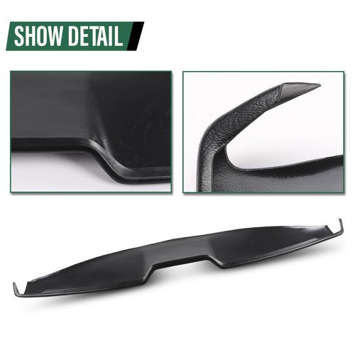Solid Spare TPE Dashboard Dash Cover Overlay Black Fit For 2005-2009 Ford Mustang Base Model
