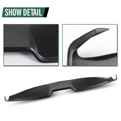 Solid Spare TPE Dashboard Dash Cover Overlay Black Fit For 2005-2009 Ford Mustang Base Model