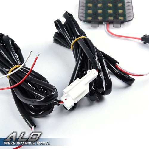 Solid Spare Fit For 2009-2012 Honda Fit/Jazz Smoked Lens Rear Trunk Door High Power LED Lamp