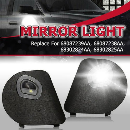 Solid Spare LED Side Mirror Puddle Lights For Dodge Ram 1500 2500 3500 4500 5500 2010-2019