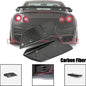 Pair Rear Bumper lip Spoiler Splitter Diffuser CF For 08-16 Nissan GTR GT-R R35