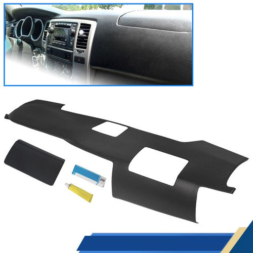 Solid Spare Overlay Dash Cover Dashboard Black For Toyota 4Runner 2003-2009 W/ Speaker Holes