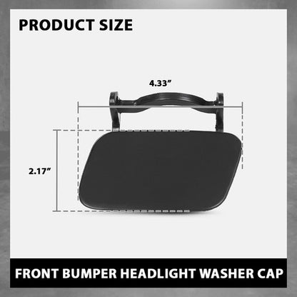 Solid Spare Fit For 08-12 Audi A4 B8 Front Bumper Headlight Washer Cover Cap Left&Right