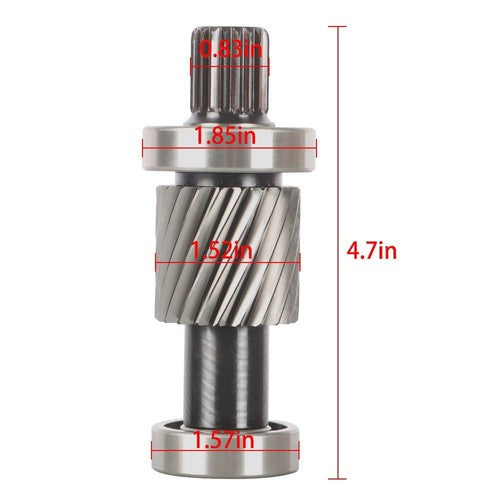 Solid Spare Input Shaft Kit with 21 Tooth 1.5" Diameter Gear For ezgo Electric 88-90 1994-Up