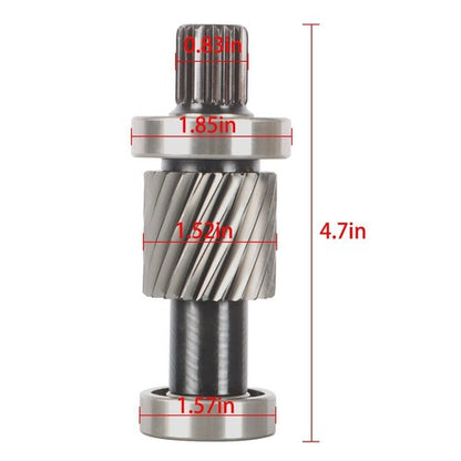 Solid Spare Input Shaft Kit with 21 Tooth 1.5" Diameter Gear For ezgo Electric 88-90 1994-Up
