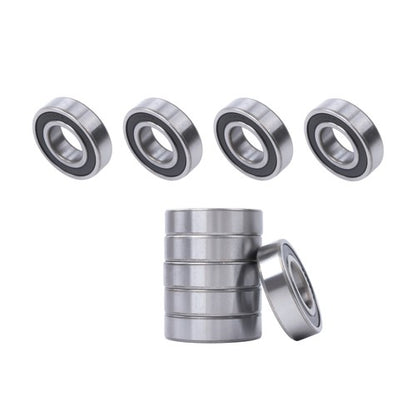 Solid Spare 10Pcs 6206-2RS Bearings 30×62×16mm Double Rubber Seals Deep Groove Ball Bearing