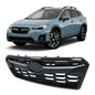 Solid Spare For Subaru Crosstrek 2018 2019 2020 Front Upper Grill Black with Chrome Molding