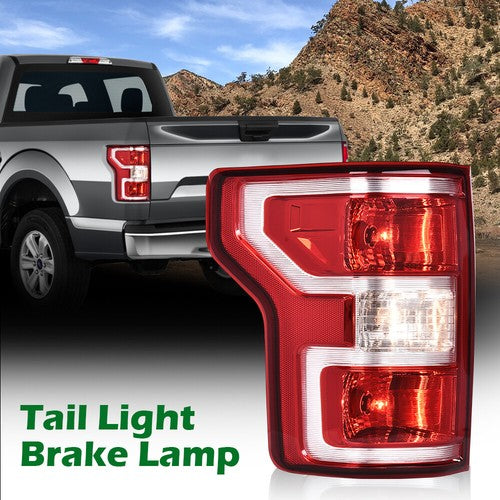 Solid Spare Fit For 2018-2020 Ford F150 F-150 Left Side Red Rear Tail Lights Replacement
