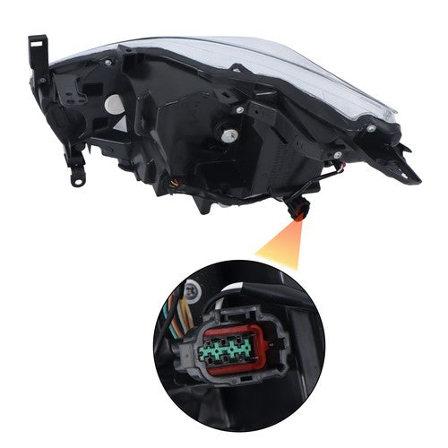 Solid Spare LED Type Passenger Side Headlight Assembly For Nissan Murano Platinum 2015-2018