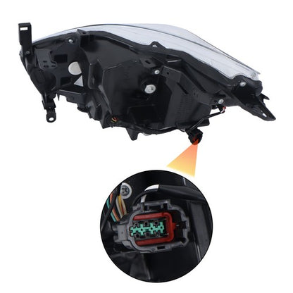 Solid Spare LED Type Passenger Side Headlight Assembly For Nissan Murano Platinum 2015-2018