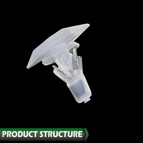 Solid Spare 25pcs Door Weatherstrip Clips 3/16" Hole- 1/4" x 5/8" Head Dia Fit For GM
