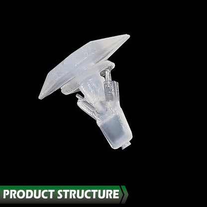 Solid Spare 25pcs Door Weatherstrip Clips 3/16" Hole- 1/4" x 5/8" Head Dia Fit For GM