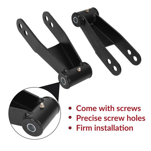 Solid Spare 2" Rear Drop Shackles Lowering Kit For 1988-2018 Chevy Silverado GMC Sierra 1500
