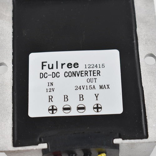 Solid Spare 12V Step Up to 24V DC/DC Car Voltage Converter 15A 360W Power Supply Waterproof