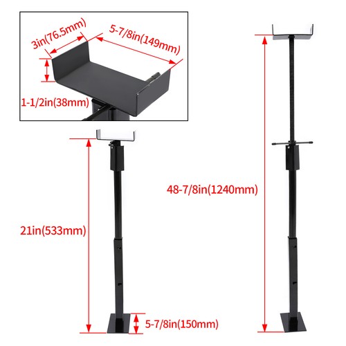 Solid Spare Adjustable Slide Out Support Stabilizer Jacks 21"-49" For Trailer RV 2 Pack