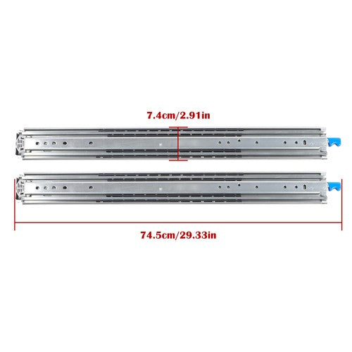 Solid Spare 1 Pair With Lock Heavy Duty Drawer Slides 28 Inch 500 Lbs Extension Rails Rail