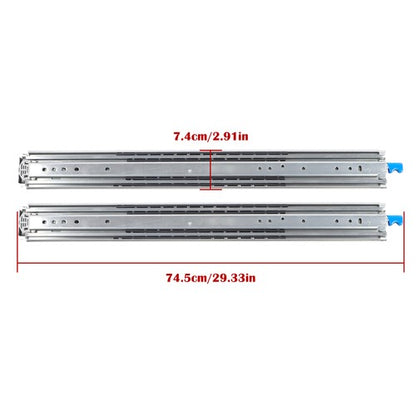 Solid Spare 1 Pair With Lock Heavy Duty Drawer Slides 28 Inch 500 Lbs Extension Rails Rail