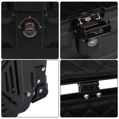 Solid Spare Motorcycle Top Case Waterproof Rear Tour Box with Security Lock Helmet Case 45L
