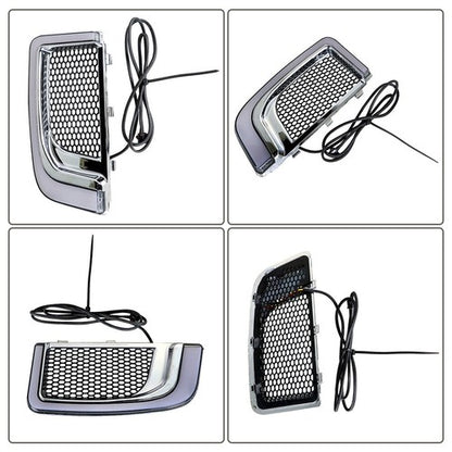 Solid Spare Fairing Lower Grill LED Turn Signal Running Light For Electra Glide 2014-2020