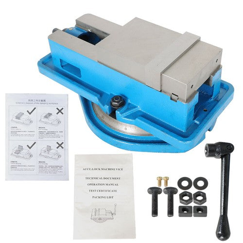 Solid Spare 4" Lockdown CNC Milling Machine Vise With Base New