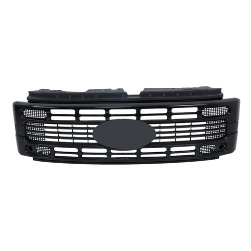 Solid Spare Fit For Ford F250 XL/XLT 2023 2024 Gloss Black Plastic Front Upper Grill Grille