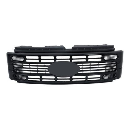 Solid Spare Fit For Ford F250 XL/XLT 2023 2024 Gloss Black Plastic Front Upper Grill Grille