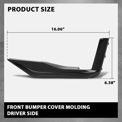 Solid Spare Fit For 2021-2024 Cadillac Escalade/Escalade ESV Front Bumper Cover Molding Left