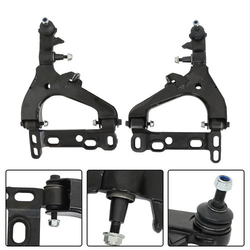 Solid Spare ES3675 ES3676 For Chevy Trailblazer 2002-03 12× Front Control Arm Suspension Kit