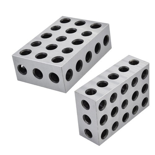 Solid Spare .0002" Machinist Precision 2-4-6 Blocks 23 Holes 1 Matched Pair 246 Jig
