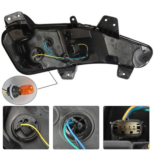 Solid Spare 12V Fog Light Assembly For Chevy Malibu L LS 4DR 19-20 84575553 Driver Left