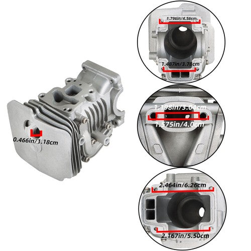 Solid Spare For Husqvarna 435 435e 440e 440 II Chainsaw 5047351-01 41mm Cylinder Piston Kit