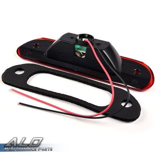 Solid Spare Fit For 99-04 Jeep Grand Cherokee Cargo Lamp Red 3D Third 3rd Brake Light