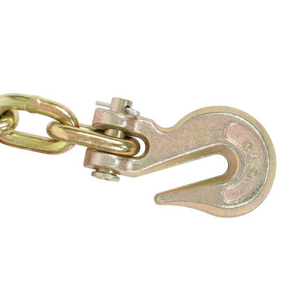 Solid Spare Gold Transportation Bundle Chain Steel 4700lbs G70 5/16in×10ft with Clevis Hooks