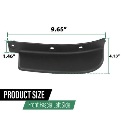 Solid Spare Fit For 19-23 Jeep Cherokee Front Fascia Spat Left Driver Side 68288015AC